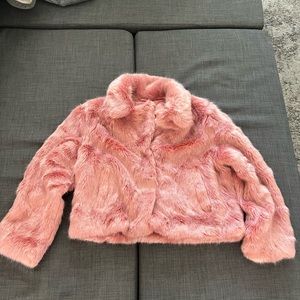 Pink Fur Jacket